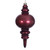 VIC-N241365DCV - 13" Burgundy Candy Glitter Finial UV - Vickerman