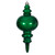 VIC-N241504D - 13" Green Mercury Finial - Vickerman