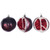 VIC-N241703D - 4" Pomegranate Fruit Matte Ornament 6/Ba - Vickerman