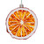 VIC-N241718D - 4" Orange Fruit Matte Ornament, 6-Pack - Vickerman