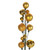 VIC-N250108 - 6' Gold Matte Shiny Pearl Ball Garland 1-2" - Vickerman