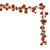 VIC-N250118 - 6' Burnish Orange MT Sh Pl Ball Garland 1-2" - Vickerman