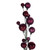 VIC-N250119 - 6' Wine Matte Shiny Pearl Ball Garland 1-2" - Vickerman