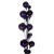 VIC-N250126 - 6' Plum Matte Shiny Pearl Ball Garland 1-2" - Vickerman