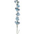 VIC-N250132 - 6' Baby Blue MT Shiny Pearl Ball Garland 1-2" - Vickerman