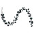 VIC-N250174 - 6' Midnight Green Mat Sh Pearl Garland 1-2" - Vickerman