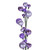 VIC-N250186 - 6' Lavender Mat Shiny Pearl Ball Garland 1-2" - Vickerman