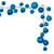 VIC-N250312 - 10' Turquoise MT Shiny Pearl Ball Garland 2-4" - Vickerman