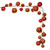 VIC-N250318 - 10' Burnish Orange MT Shiny Pearl Garland 2-4" - Vickerman