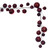 VIC-N250319 - 10' Wine Matt Shiny Pearl Ball Garland 2-4" - Vickerman