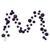 VIC-N250326 - 10' Plum Matt Shiny Pearl Ball Garland 2-4" - Vickerman