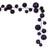 VIC-N250326 - 10' Plum Matt Shiny Pearl Ball Garland 2-4" - Vickerman