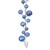 VIC-N250329 - 10' Periwinkle MT Sh Pearl Ball Garland 2-4" - Vickerman
