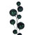 VIC-N250374 - 10' Midnight Green MT Sh Pearl Garland 2-4" - Vickerman