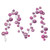 VIC-N250379 - 10' Pink Matt Shiny Pearl Ball Garland 2-4" - Vickerman
