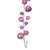 VIC-N250379 - 10' Pink Matt Shiny Pearl Ball Garland 2-4" - Vickerman