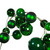 VIC-N250504 - 6' Green Matt Shiny Pearl Ball Garland 4-6" - Vickerman