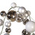 VIC-N250507 - 6' Silver Matt Shiny Pearl Ball Garland 4-6" - Vickerman