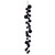 VIC-N250517 - 6' Black Matt Shiny Pearl Ball Garland 4-6" - Vickerman