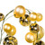 VIC-N250538 - 6' Champagne Mat Sh Pearl Ball Garland 4-6" - Vickerman