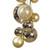 VIC-N250743 - 6' Oat Matt Shiny Pearl Ball Garland 4-8" - Vickerman