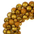 VIC-N250908UV - 28" Gold Matt Shiny Pearl Ball Wreath UV - Vickerman