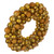 VIC-N250908UV - 28" Gold Matt Shiny Pearl Ball Wreath UV - Vickerman