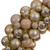 VIC-N250938UV - 28" Champagne Mat Shiny Pearl Ball Wreath UV - Vickerman
