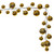 VIC-N251308 - 10' Gold Shiny Ball Branch Garland - Vickerman