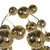 VIC-N251538 - 6' Champagne Shiny Ball Branch Garland - Vickerman