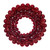 VIC-N251903UV - 28" Red Shiny Ball Wreath UV - Vickerman