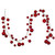 VIC-N252303 - 10' Red Candy Ball Branch Garland 2-4" - Vickerman