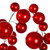 VIC-N252503 - 6' Red Candy Ball Branch Garland - Vickerman