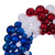 VIC-N253028UV - 28" Patriotic Flag Ball Wreath UV - Vickerman