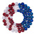 VIC-N253028UV - 28" Patriotic Flag Ball Wreath UV - Vickerman