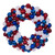 VIC-N253128UV - 28" Patriotic Mix Ball Wreath UV - Vickerman
