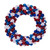 VIC-N253136UV - 36" Patriotic Mix Ball Wreath UV - Vickerman