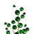 VIC-N254104 - 30" Green Matt Shiny Ball Ornament Spray 1-2" - Vickerman