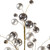 VIC-N254107 - 30" Silver Matt Shiny Ball Ornament Spray 1-2" - Vickerman