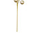 VIC-N254143 - 30" Oat Matte Shiny Ball Ornament Spray 1-2" - Vickerman