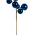 VIC-N254302 - 30" Blue Matte Shiny Ball Ornament Spray 2-3" - Vickerman