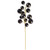 VIC-N254317 - 30" Black Matt Shiny Ball Ornament Spray 2-3" - Vickerman