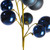 VIC-N254331 - 30" Midn Blue Mat Shiny Ball Ornament Spray 2-3" - Vickerman