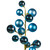 VIC-N254352 - 30" Denim Blue Mat Sh Ball Ornament Spray 2-3" - Vickerman