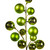 VIC-N254354 - 30" Celadon Matt Shiny Ball Ornament Spray 2-3" - Vickerman