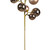 VIC-N254358 - 30" Rose Gold Mat Shiny Ball Ornament Spray 2-3" - Vickerman