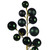 VIC-N254374 - 30" Midn Green Mat Sh Ball Ornament Spray 2-3" - Vickerman