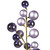 VIC-N254386 - 30" Lavender Mat Shiny Ball Ornament Spray 2-3" - Vickerman