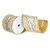 VIC-Q222537 - 4"x5yd Champagne Gold Embroidery Ribbon - Vickerman