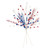 VIC-QG251355 - 30" Red/White/Blue Glitter Berry, 3-Pack - Vickerman